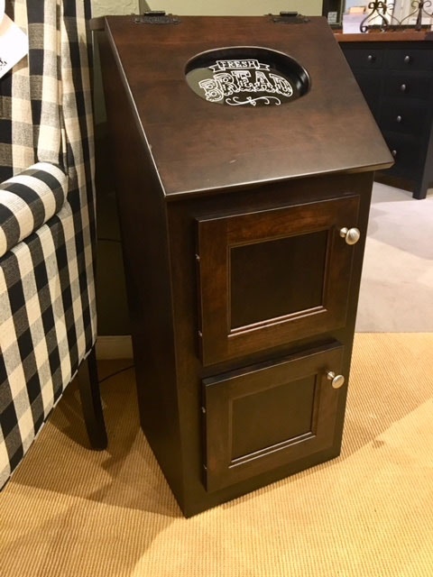 Amish Oak And Cherry Clearance Center Kitchen Bin Veggie Hickory