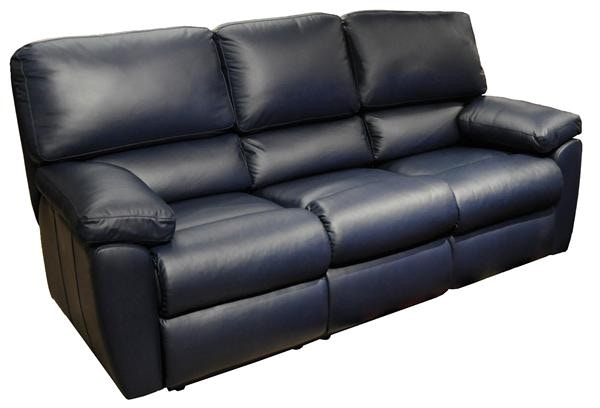 Leather & More Omnia Leather Reclining Sofa Vermont
