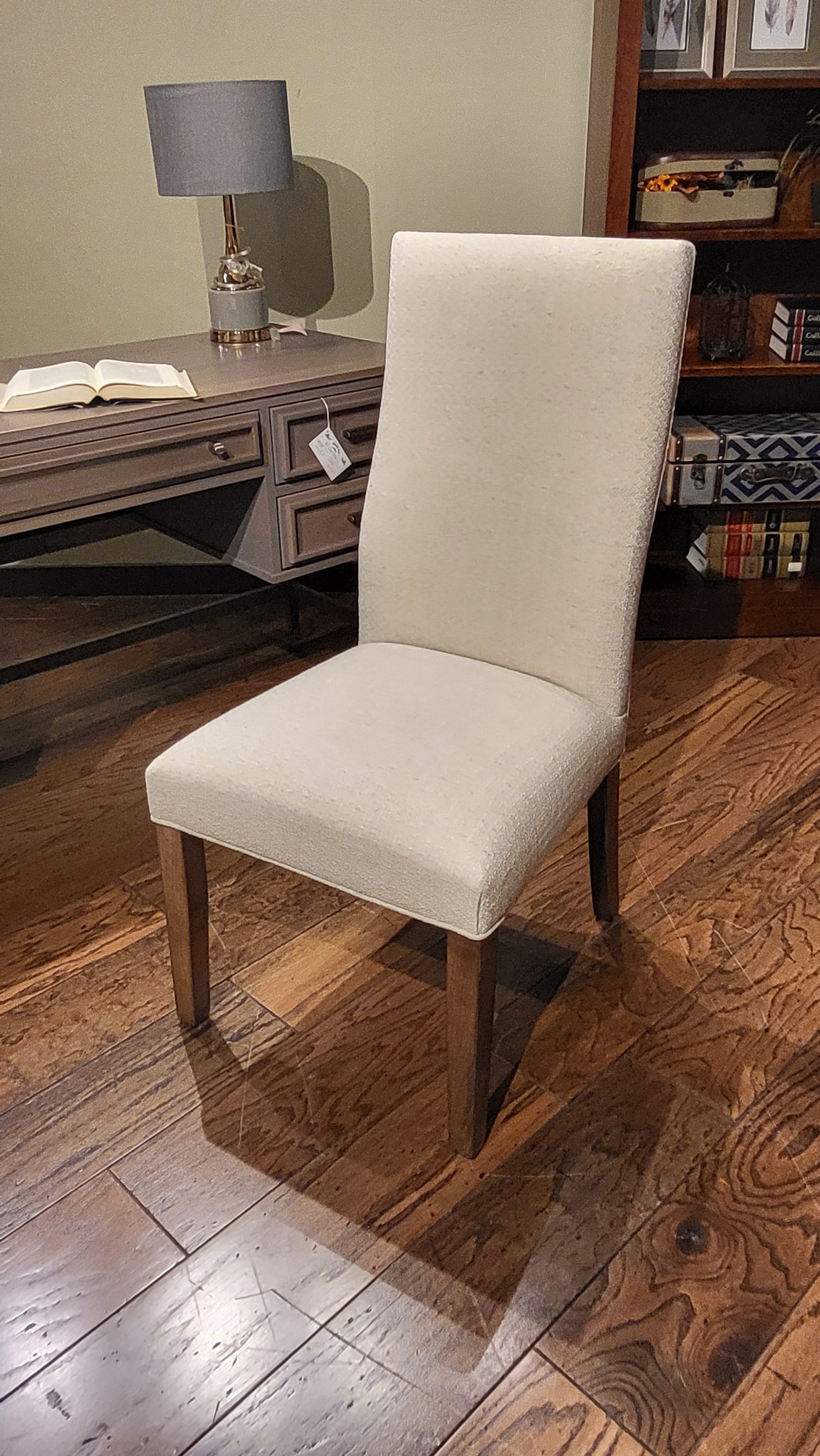 Amish Oak & Cherry Clearance Center Side Chair with Cappuccino Legs Vincent