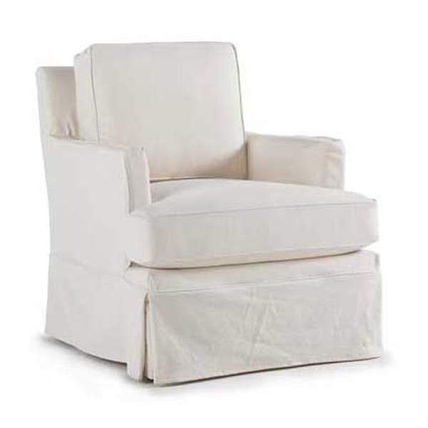 Southern Style Fine Furniture Vera Slipcover Swivel Chair by Washable Wonders Vera