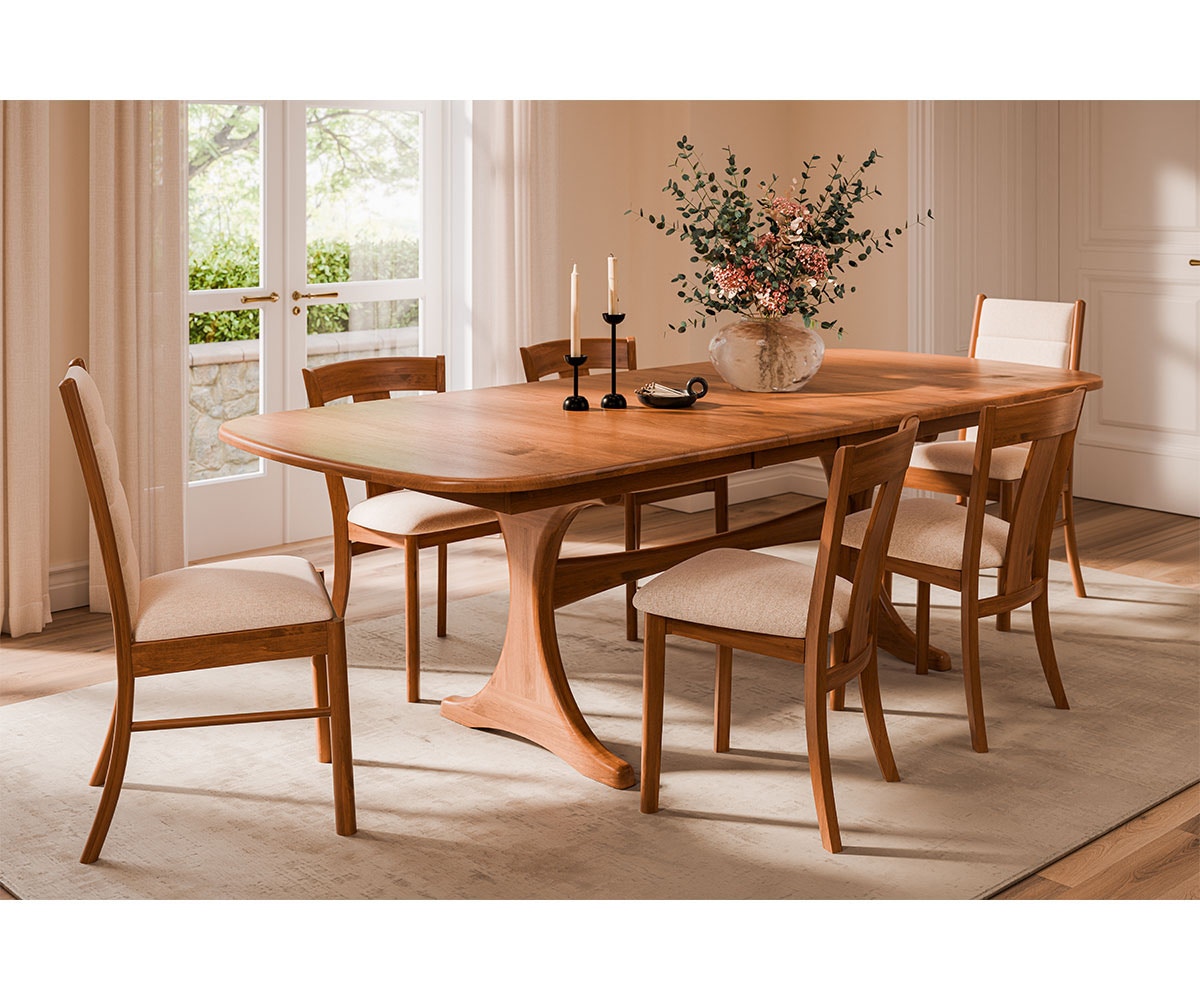 Amish Oak & Cherry Woodside Woodworks Dining Room Table and Chairs Collection Kirkland