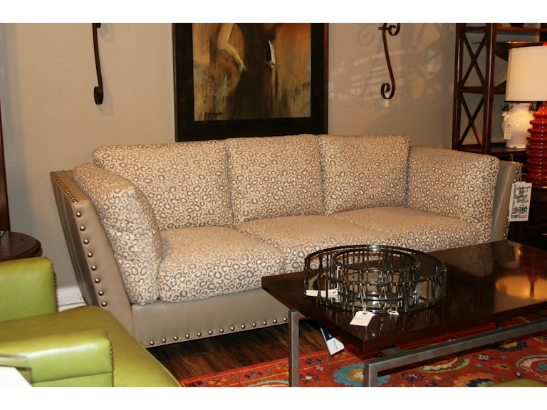 Leather And Fabric Sofa By Whittemore Sherrill