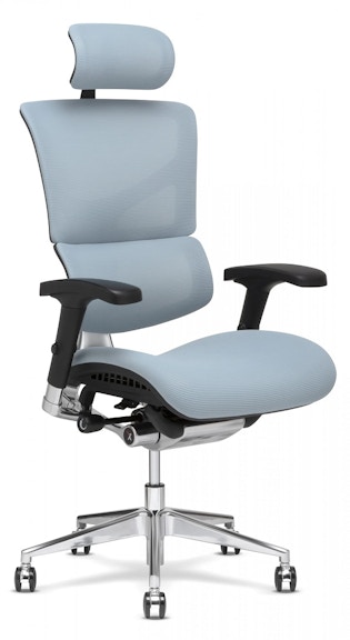 X-Chair, X-3 Glacier ATR Management Chair w/Headrest