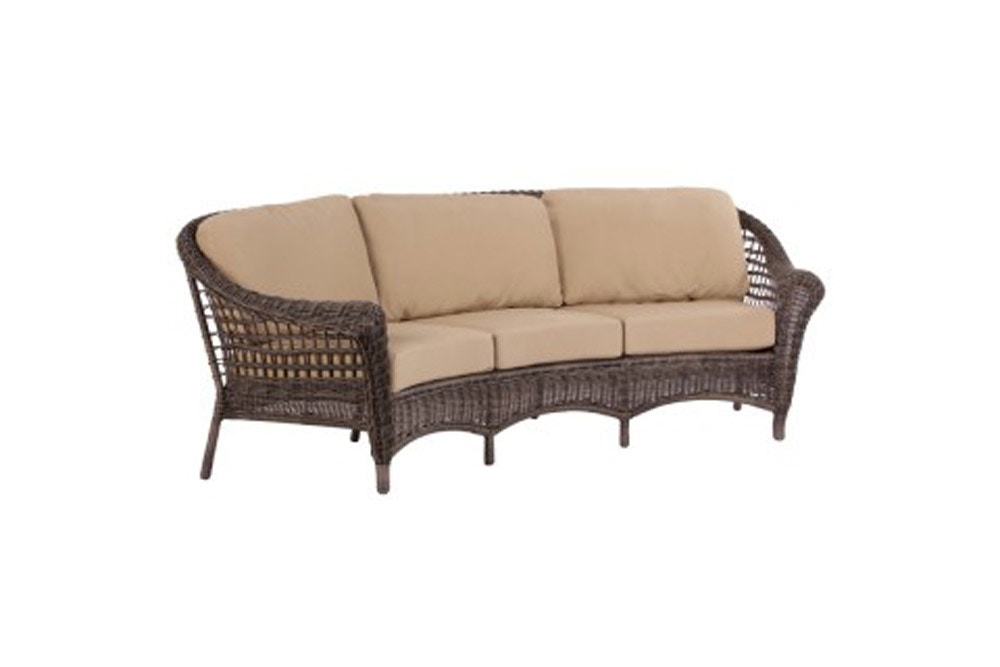 Alfresco Home Bainbridge Bark Crescent Sofa