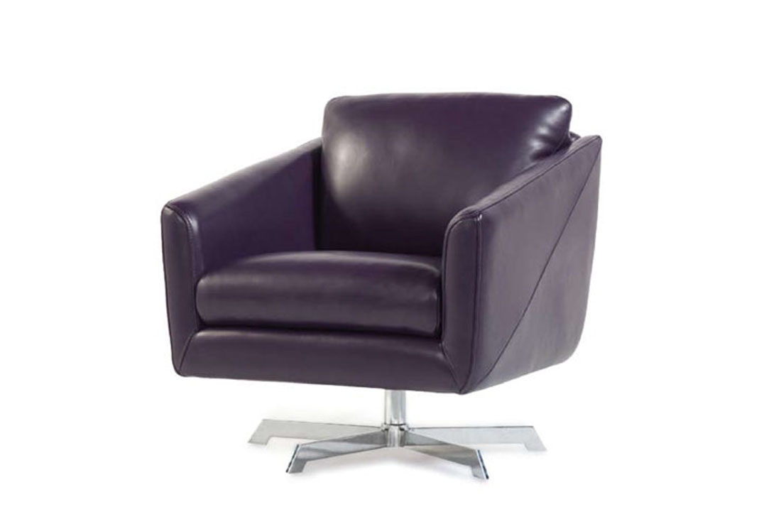 Moroni Leather Jayden Swivel Chair
