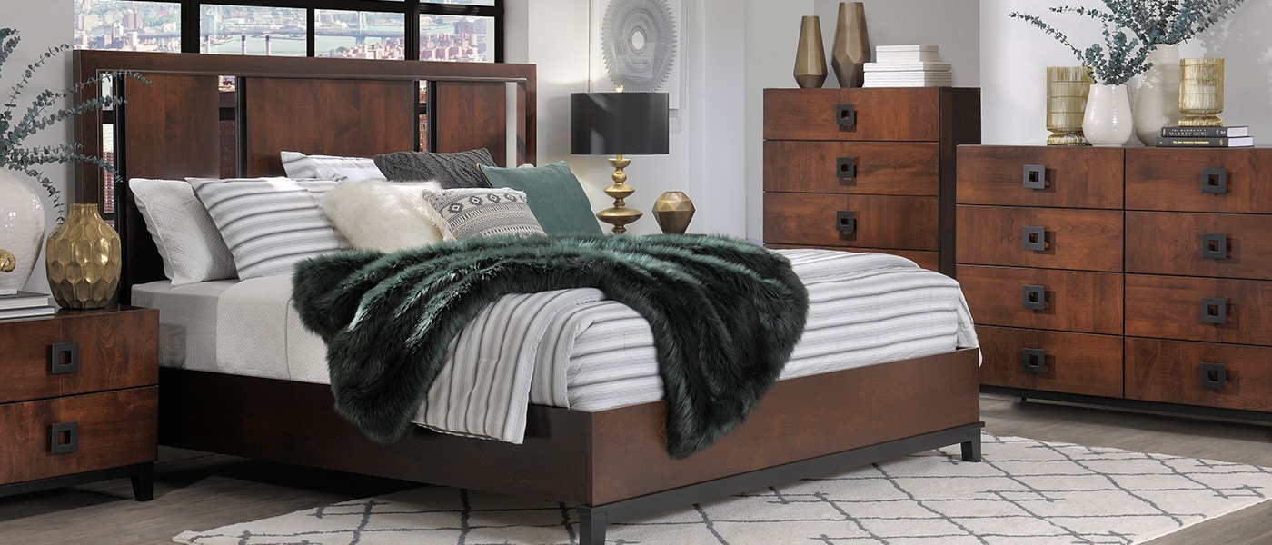 Country View Woodworking Wood Queen Bed 110-420-126-080
