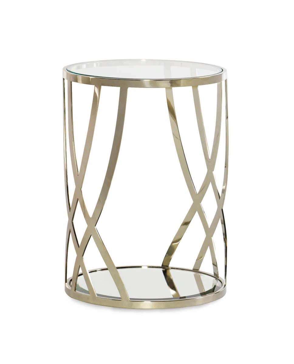 Caracole Adela round end table co11-016-422