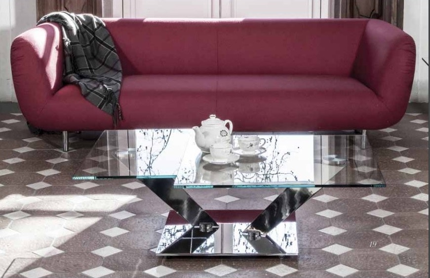 Naos Italian glass coffee table Calypso