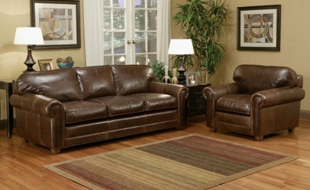 Omnia Leather Dalton Sofa 186682 Grossman Furniture