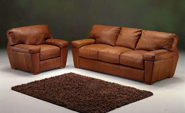 Omnia Leather-Prescott 3 seat sofa