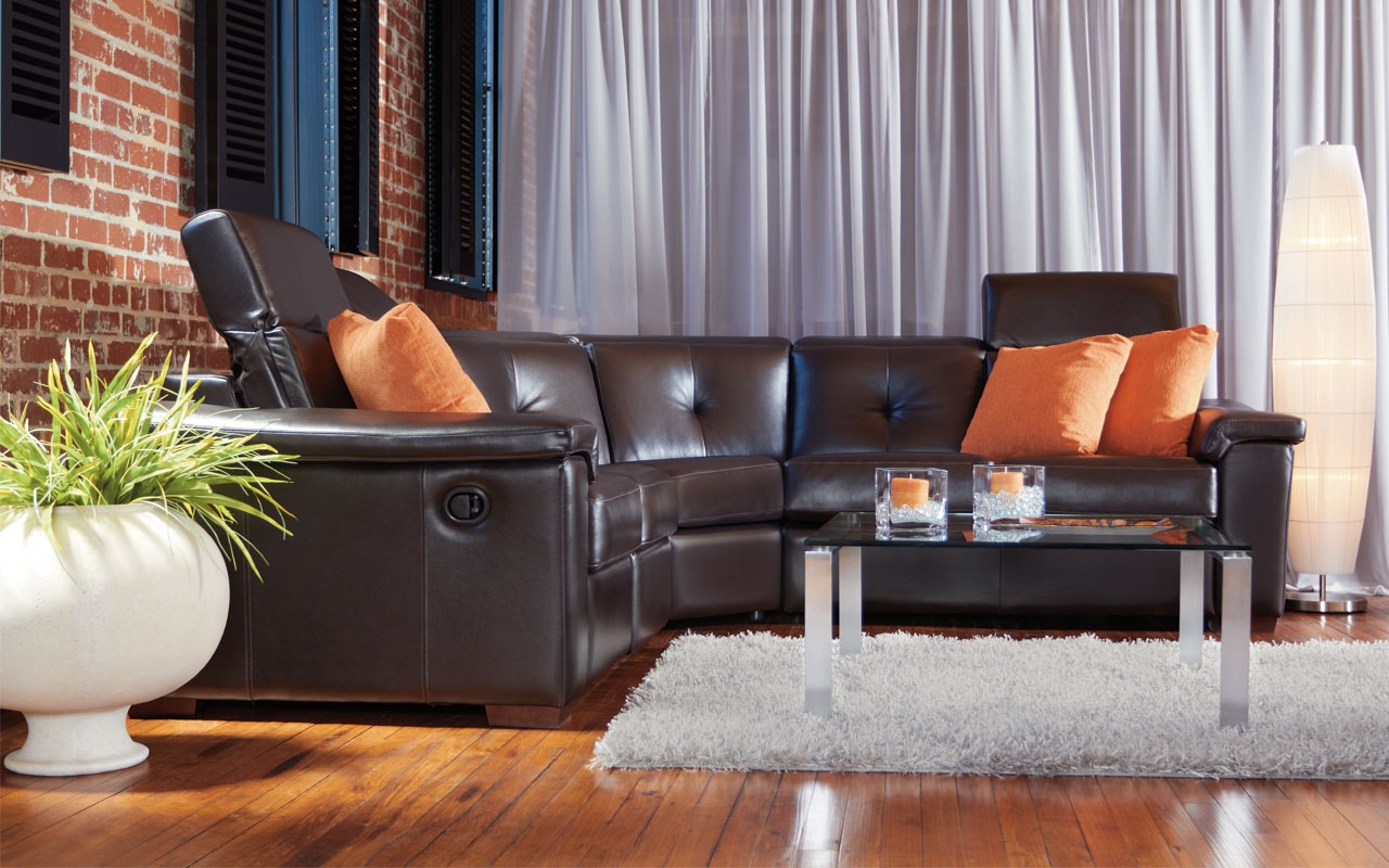 Jaymar leather store sectional