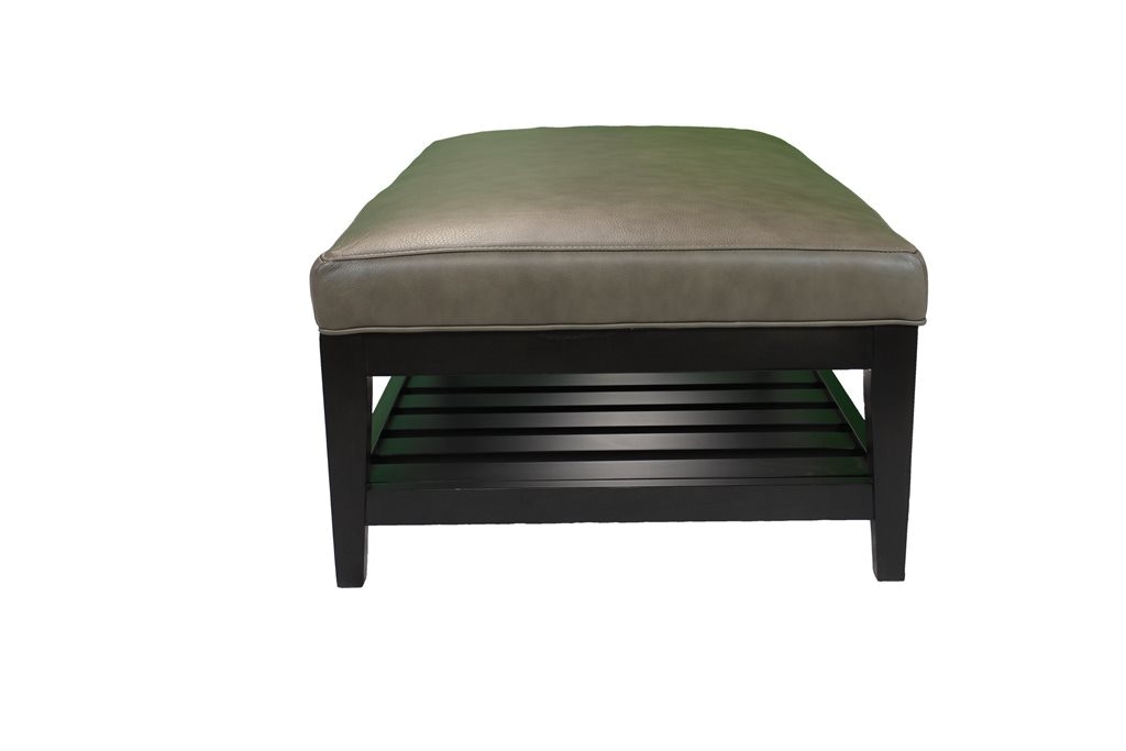 McCreary Modern Leather Cocktail Ottoman 10CK-46L ...