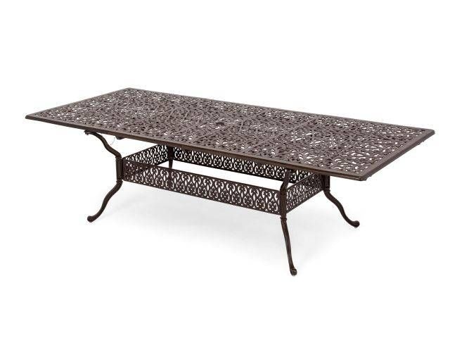 Outdoor Patio Naples 103 X71 X44 Rectangle Cast Top End Table