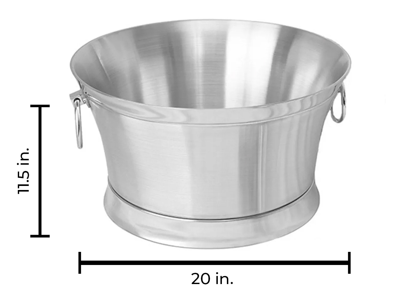 Double Walled Hammered Beverage Tub Antique Copper Finish