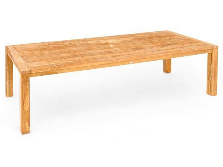 118 X 43 Rectangular Solid Reclaimed Teak Dining Table