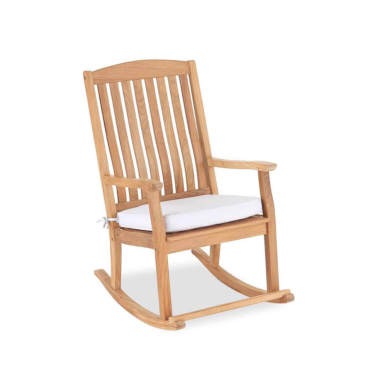Outdoor Patio Aberdeen Natural Stain Solid Teak Rocking Chair 1853606 Fortunoff Backyard Store