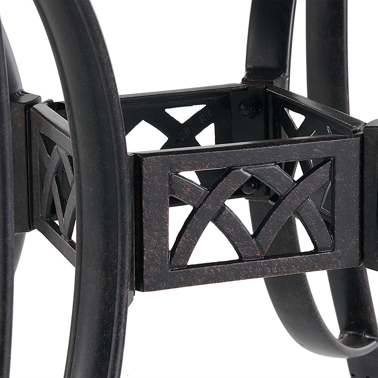 Outdoor/Patio Bellagio Desert Bronze Cast Aluminum 48 in. D Dining