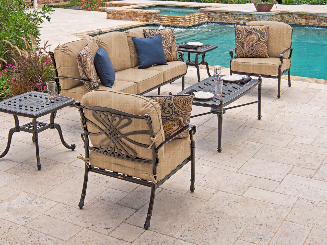 Gensun Melrose Cushion Seating Fortunoff Backyard Store