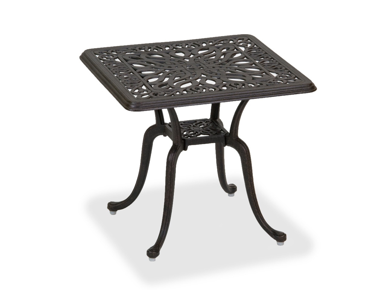 Outdoor Patio Cadiz Aged Bronze Cast Aluminum 21 In Side Table 6988067 Fortunoff Backyard Store