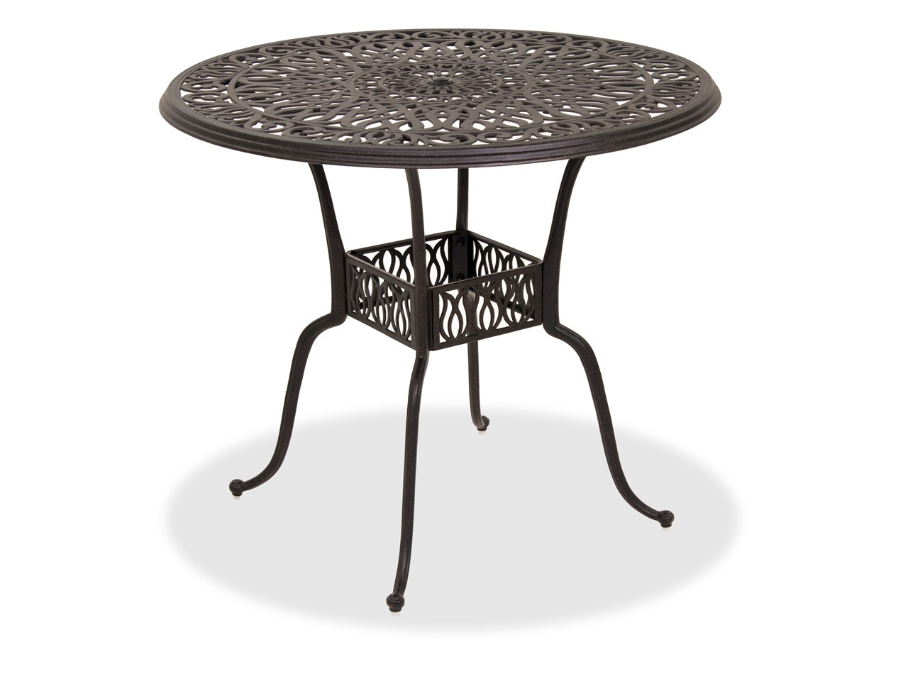 Outdoor Patio Cadiz Aged Bronze Cast Aluminum 48 In Bar Height Dining Table 6988115 Fortunoff