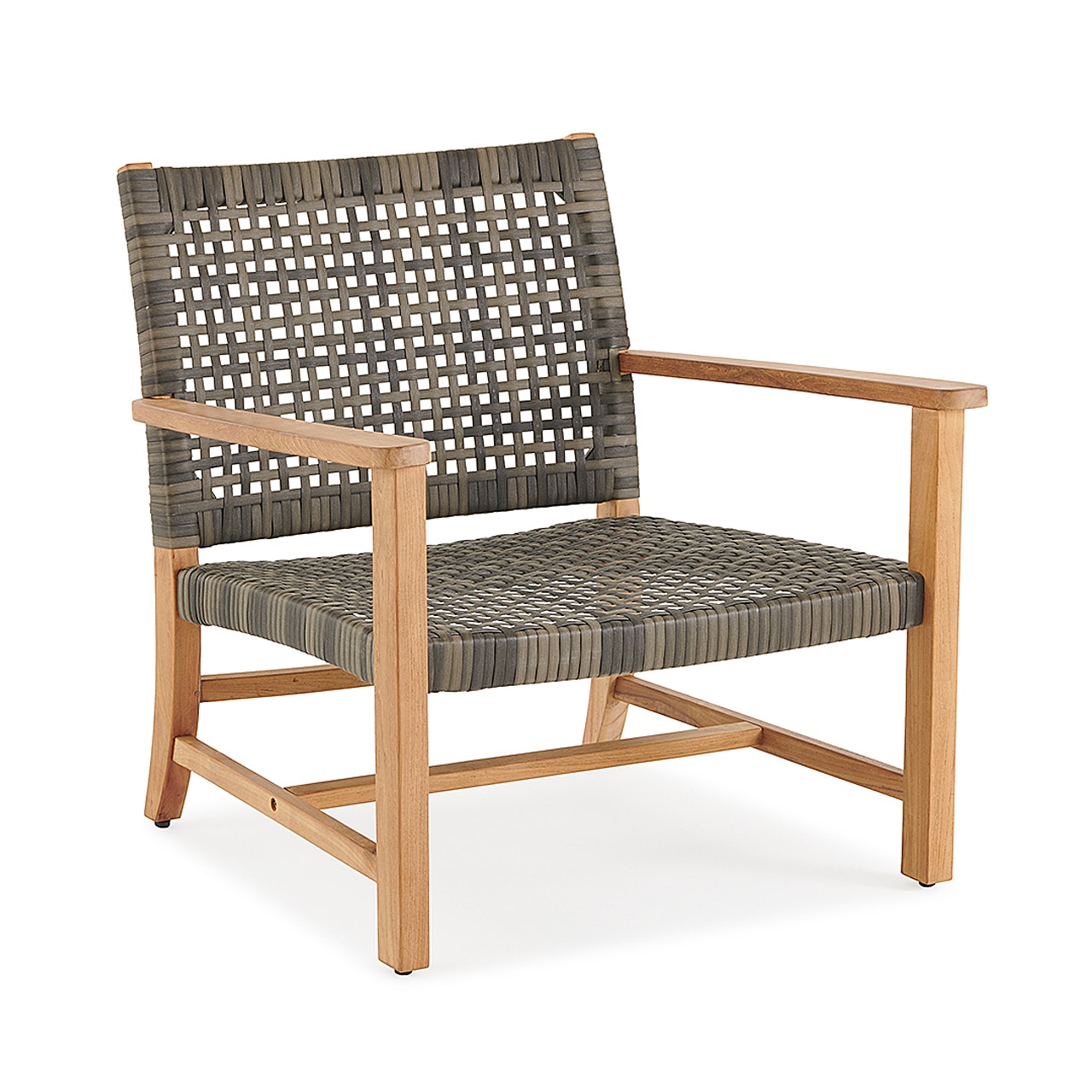 Outdoor/Patio Hampton Driftwood Outdoor Wicker and Solid Teak Club