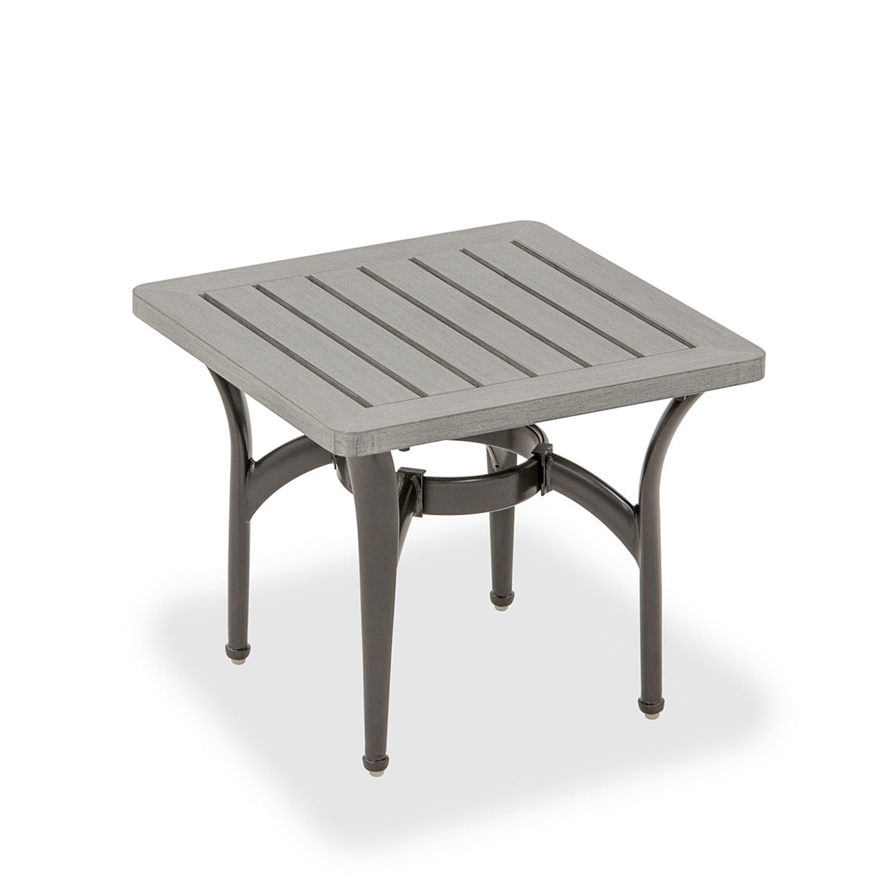 Outdoor Patio Metro Aged Timber Aluminum 24 In Side Table 6987656