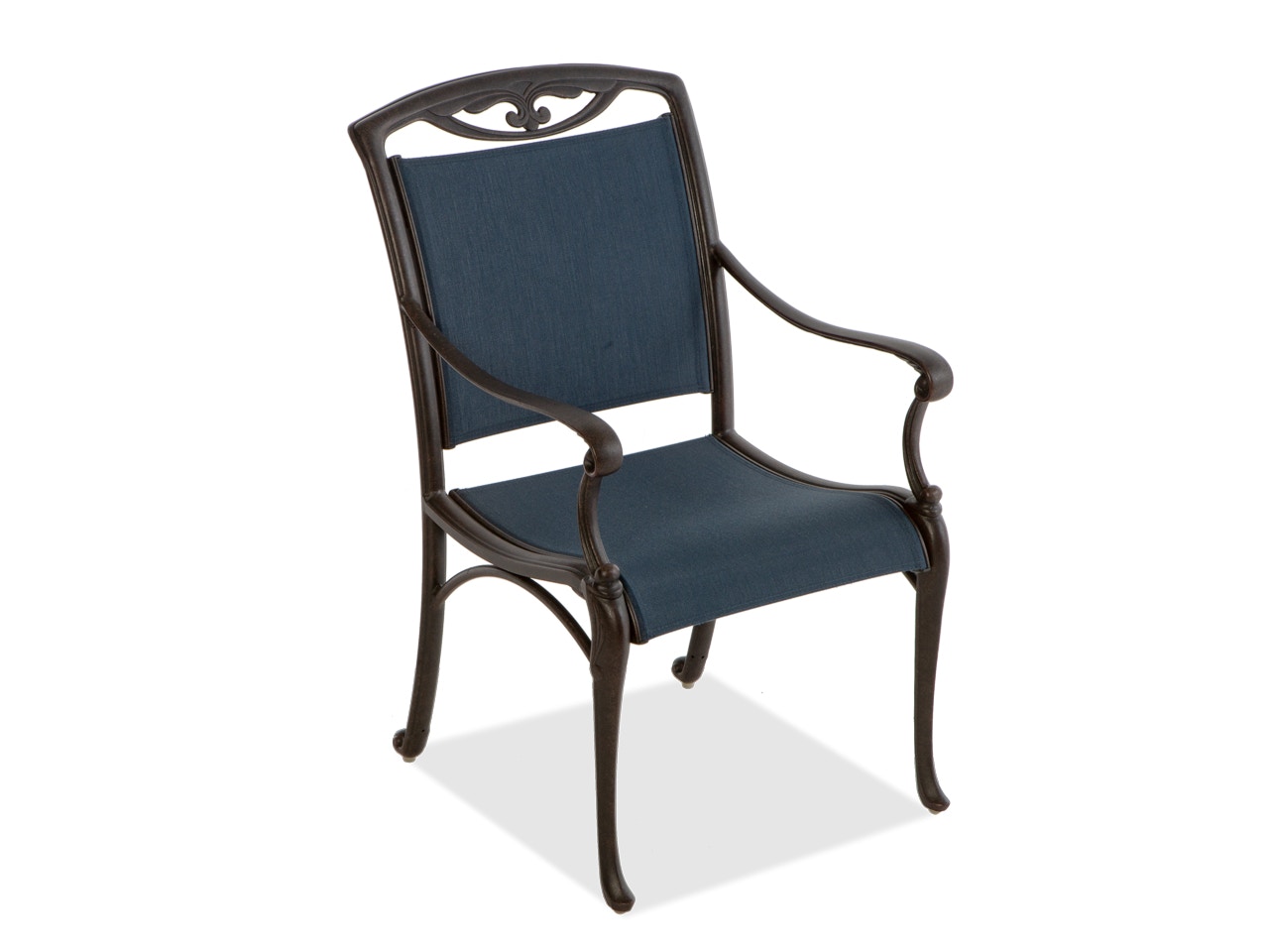 Outdoor/Patio Verona Desert Bronze and Midnight Indigo Sling Dining