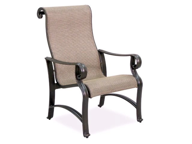 Outdoor Patio Carlsbad Sling Aluminum Dining Chair 1864166