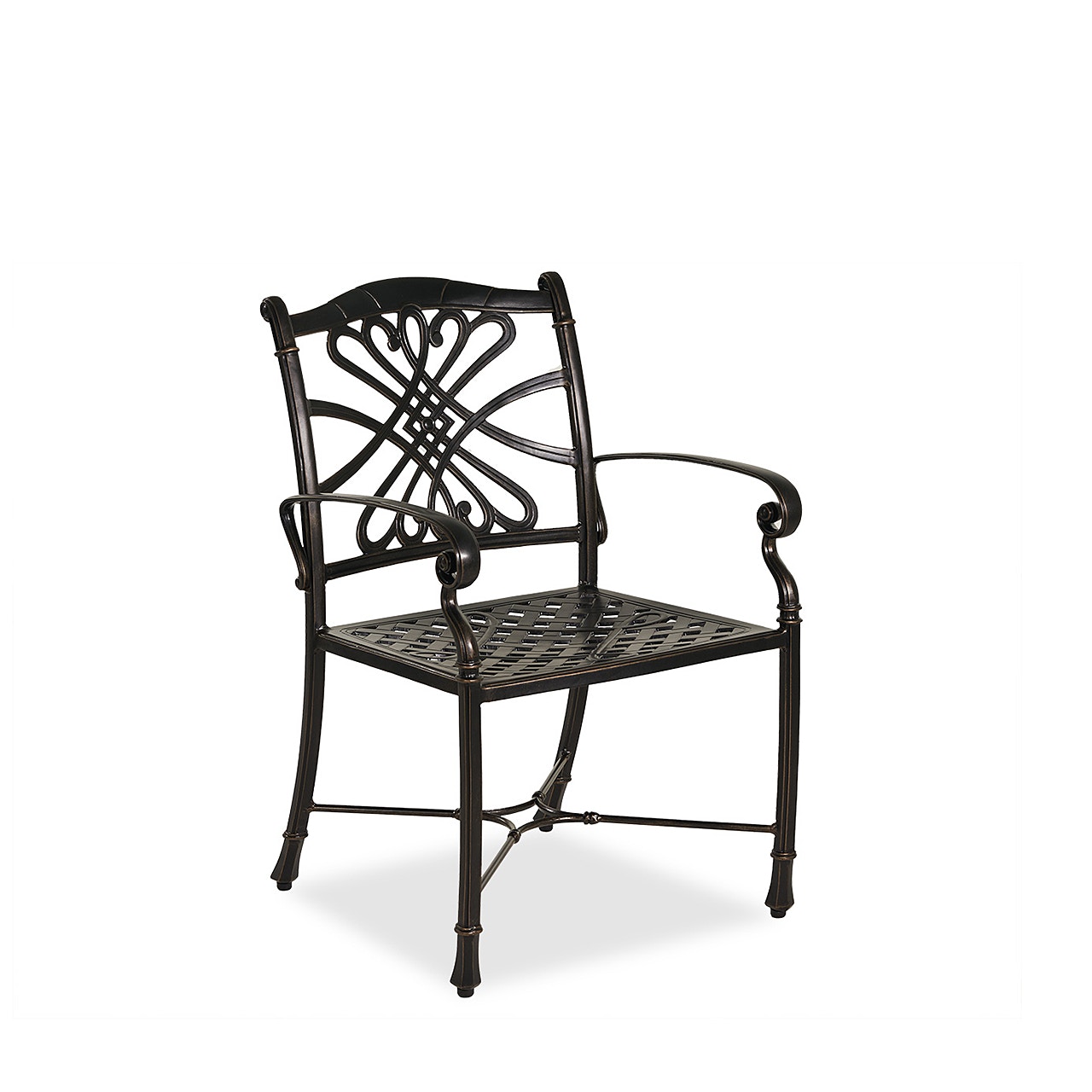 Outdoor Patio Melrose Midnight Gold Cast Aluminum Dining Chair 4017263 Fortunoff Backyard Store
