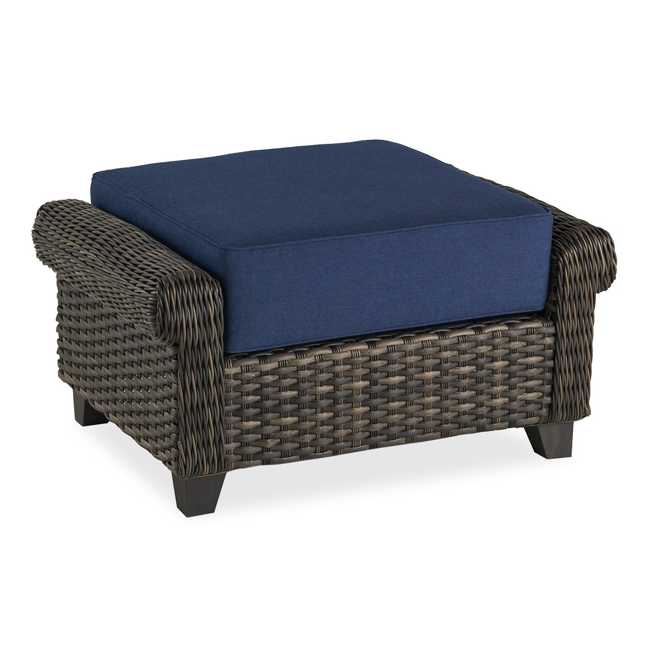 Outdoor/Patio Montclair Barn Wood Outdoor Wicker Ottoman 8161526