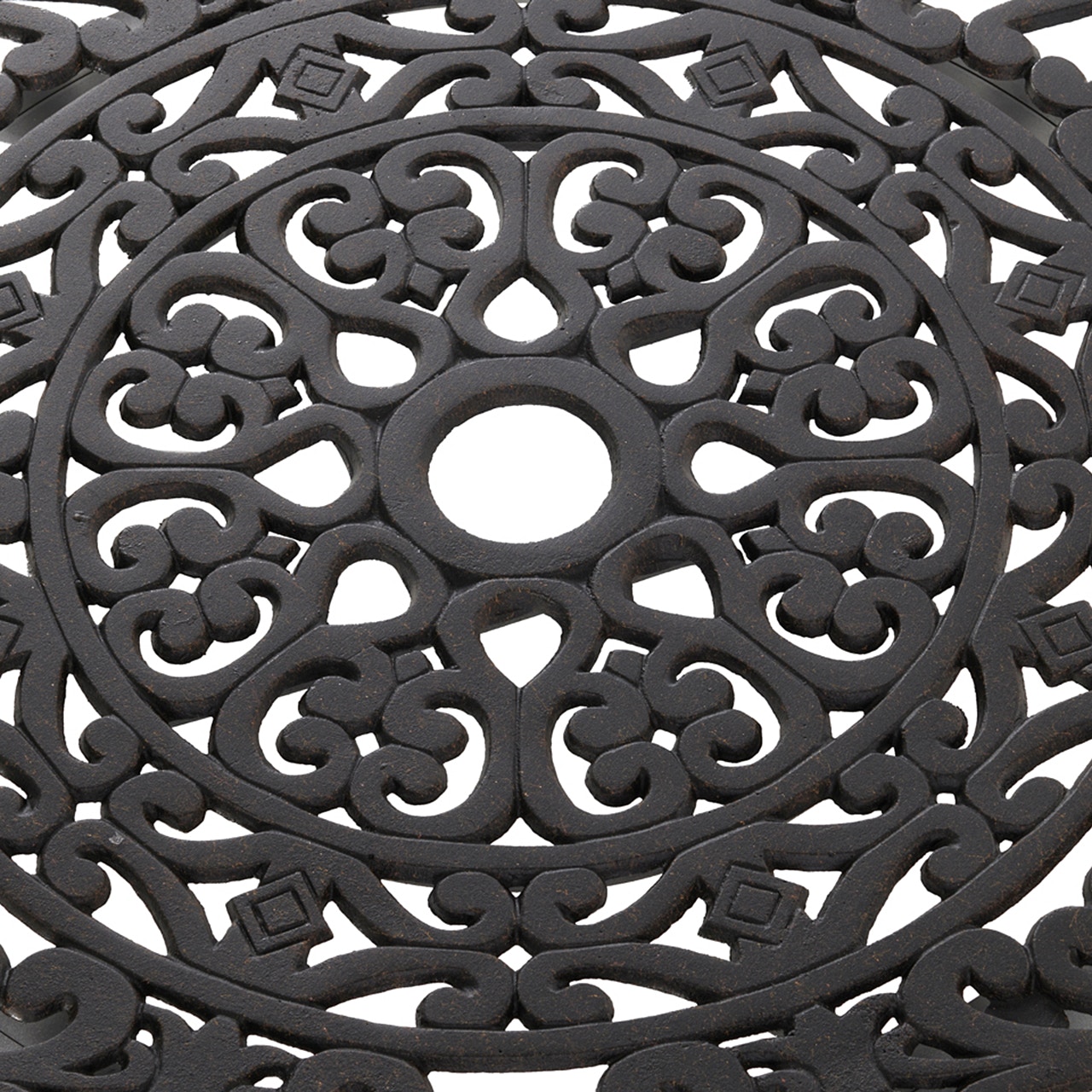 Outdoor Patio Naples Aged Bronze Cast Aluminum 30 In Lazy Susan 2557866 Fortunoff Backyard Store