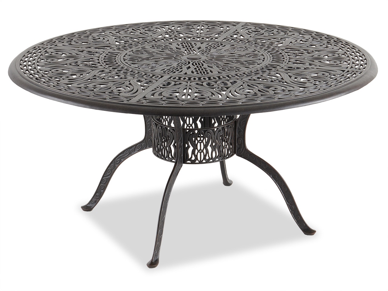 60 Inch Round Patio Set / Delia Stone 60 Inch Round Patio Dining Table