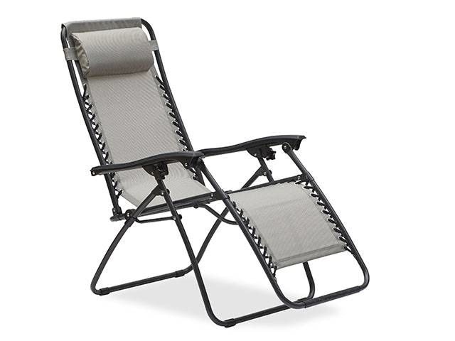 South Beach Titanium Aluminum Zero Gravity Recliner