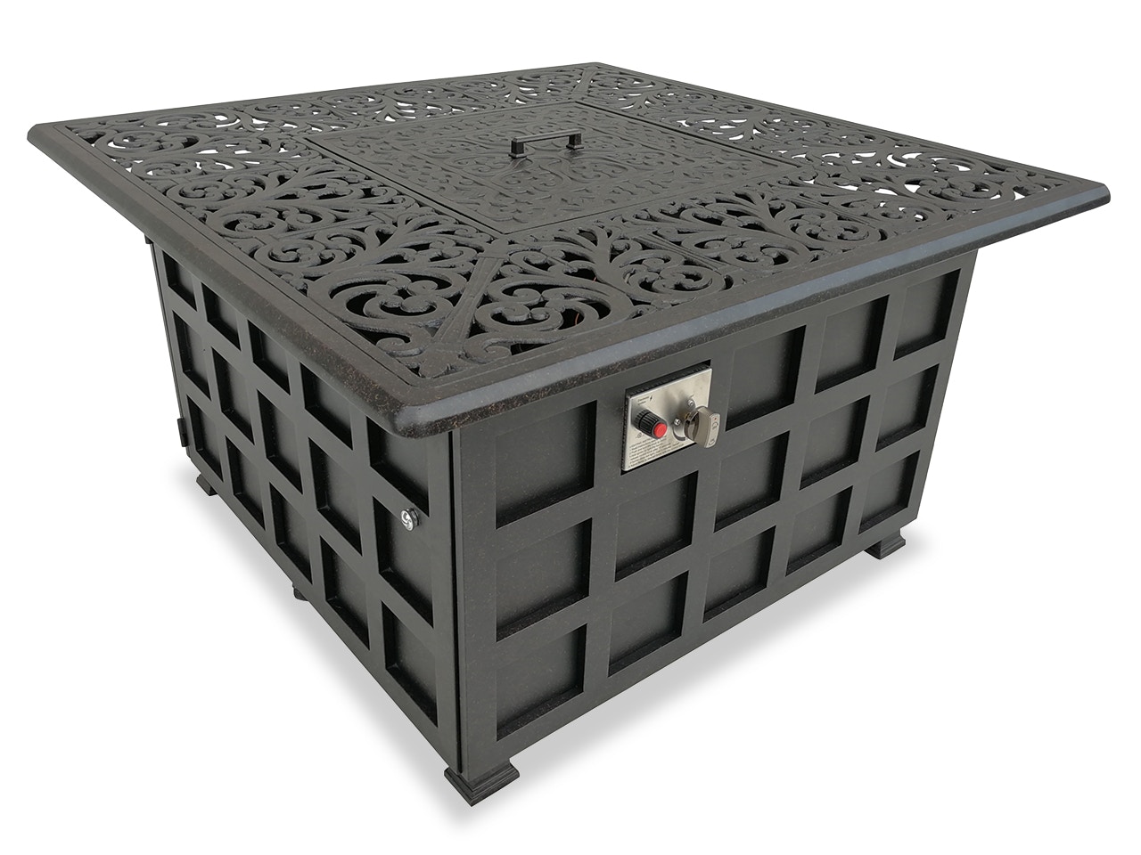 Living Room Naples Aged Bronze Cast Aluminum 42 x 42 in ...