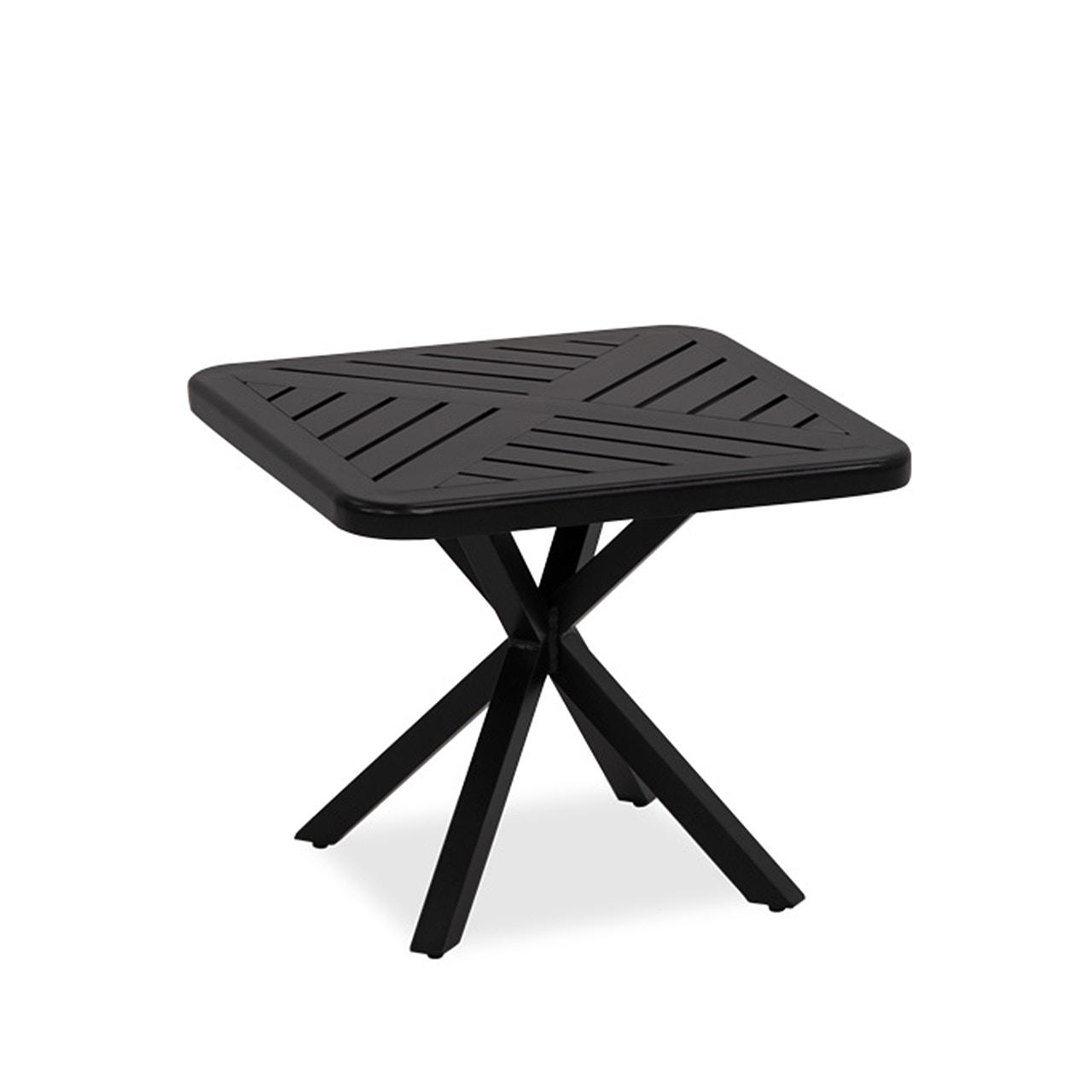 Outdoor Patio Solstice Aged Bronze Aluminum 25 X 25 In End Table 7338421 Fortunoff Backyard