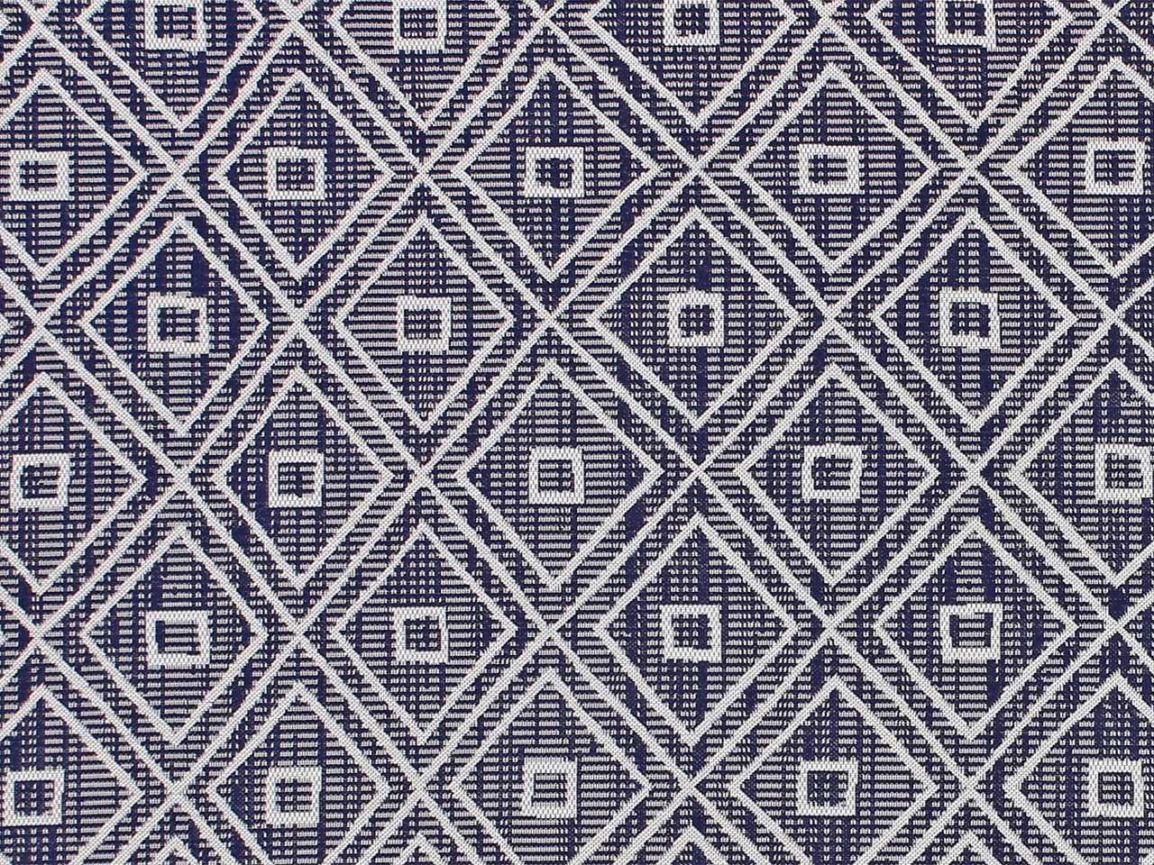E by design RGN409BL40-57 5 x 7-ft Geometric Rug Blue Know The Ropes