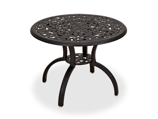 Outdoor/Patio Milan Aged Bronze Cast Aluminum 24 in. D Side Table