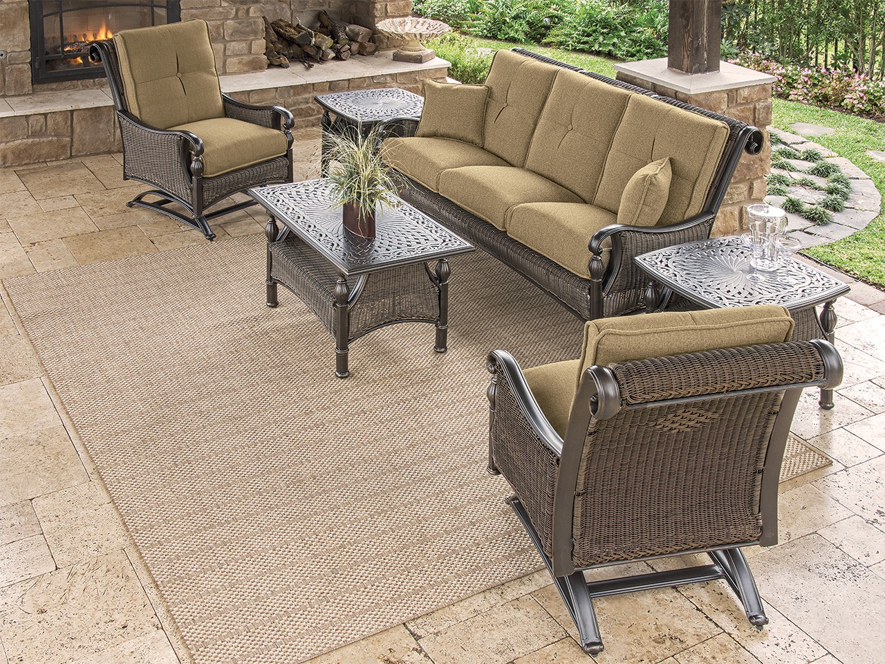 barcelona rattan sofa set