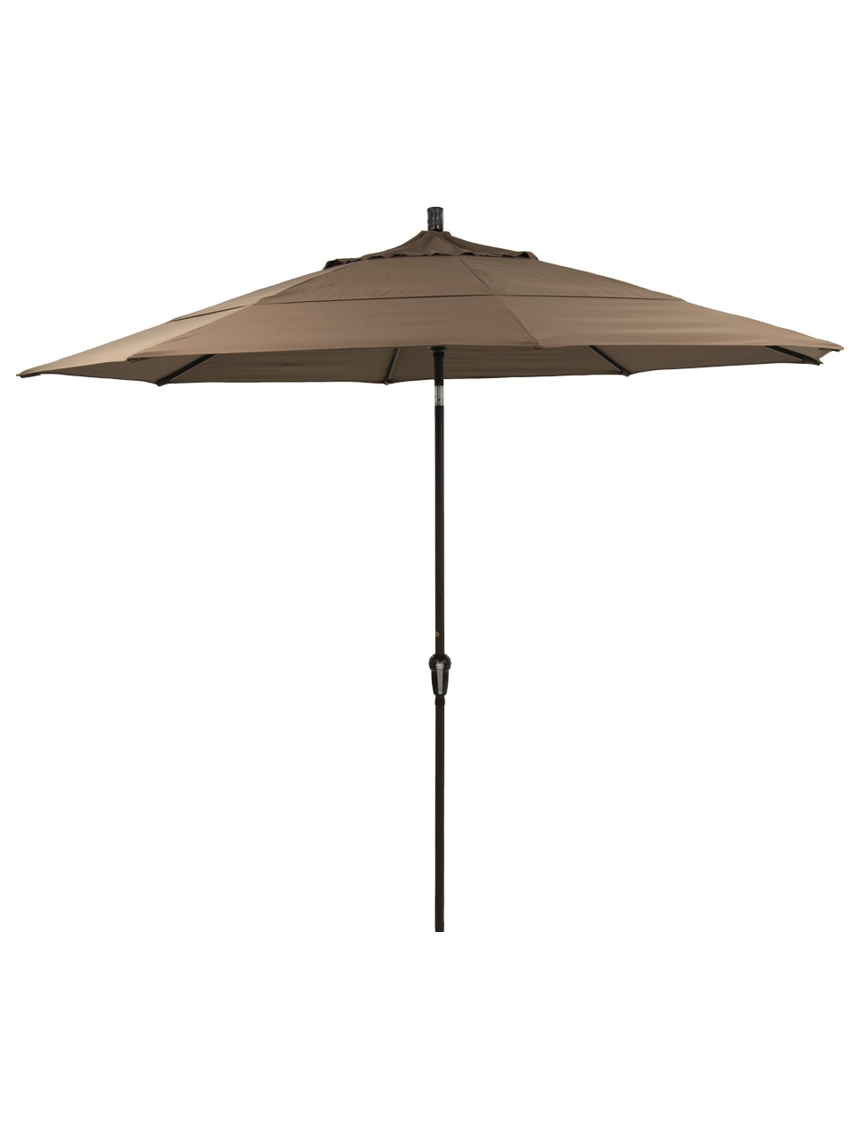 Outdoor Patio California Umbrella 11 Ft Canvas Cocoa Aluminum Market Umbrella 3692893 Chair King
