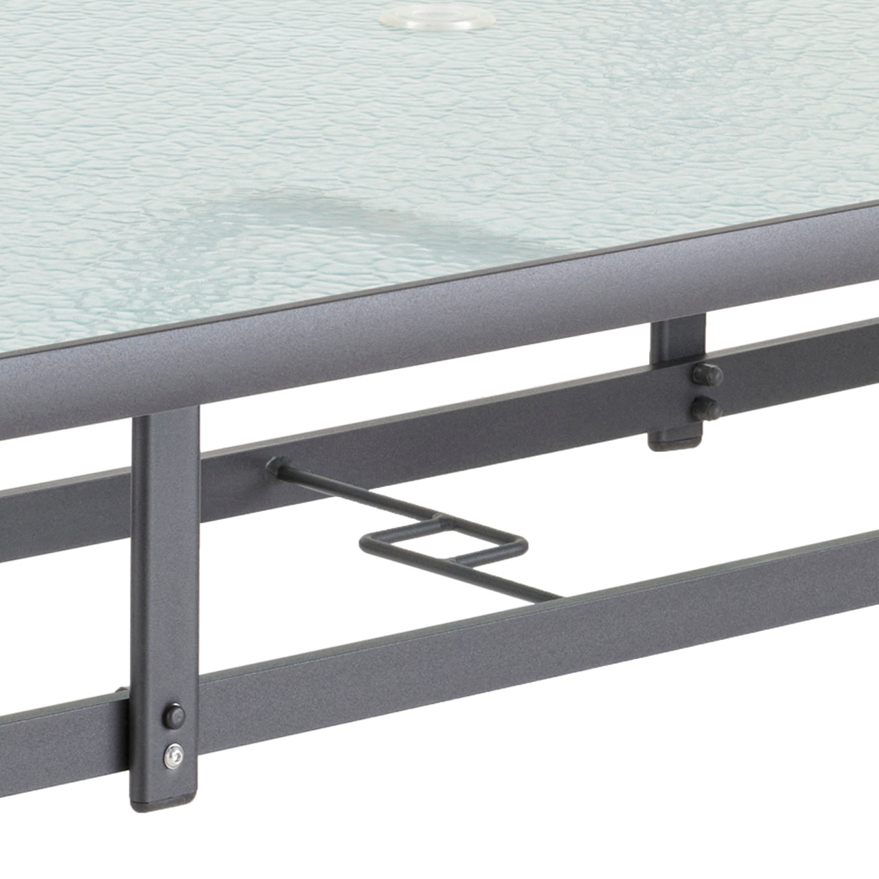 Outdoor/Patio Cape Coral Java Aluminum 84 x 42 in. Glass Top Dining