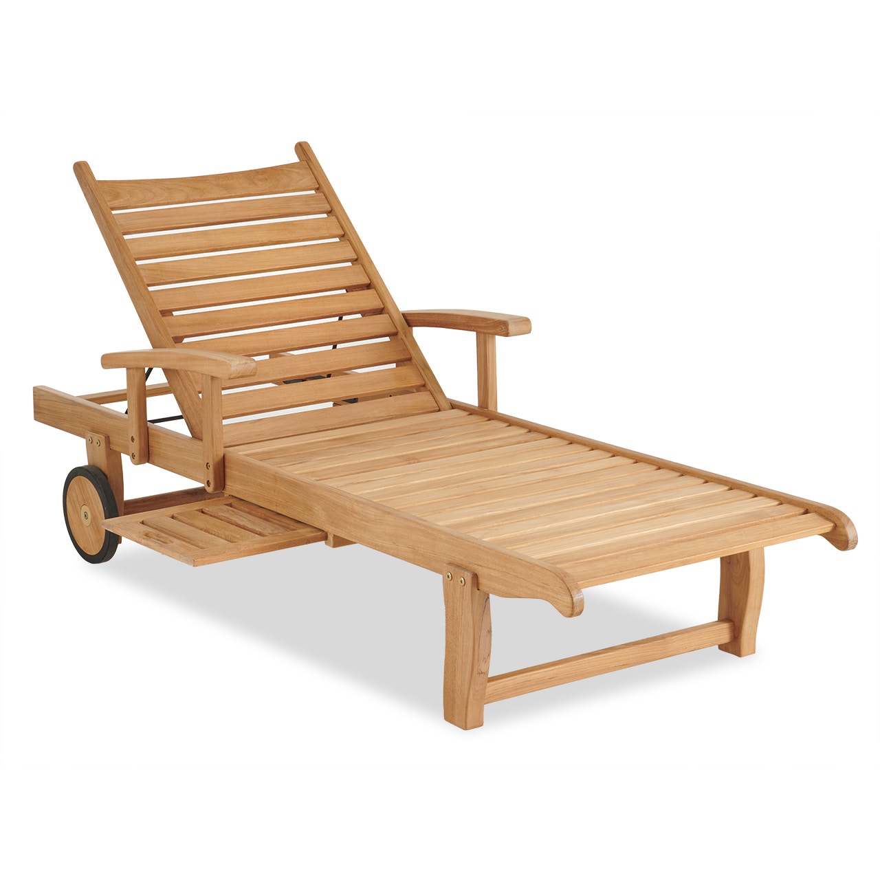 Outdoor/Patio Chelsea Natural Stain Solid Teak Chaise Lounge 2640865