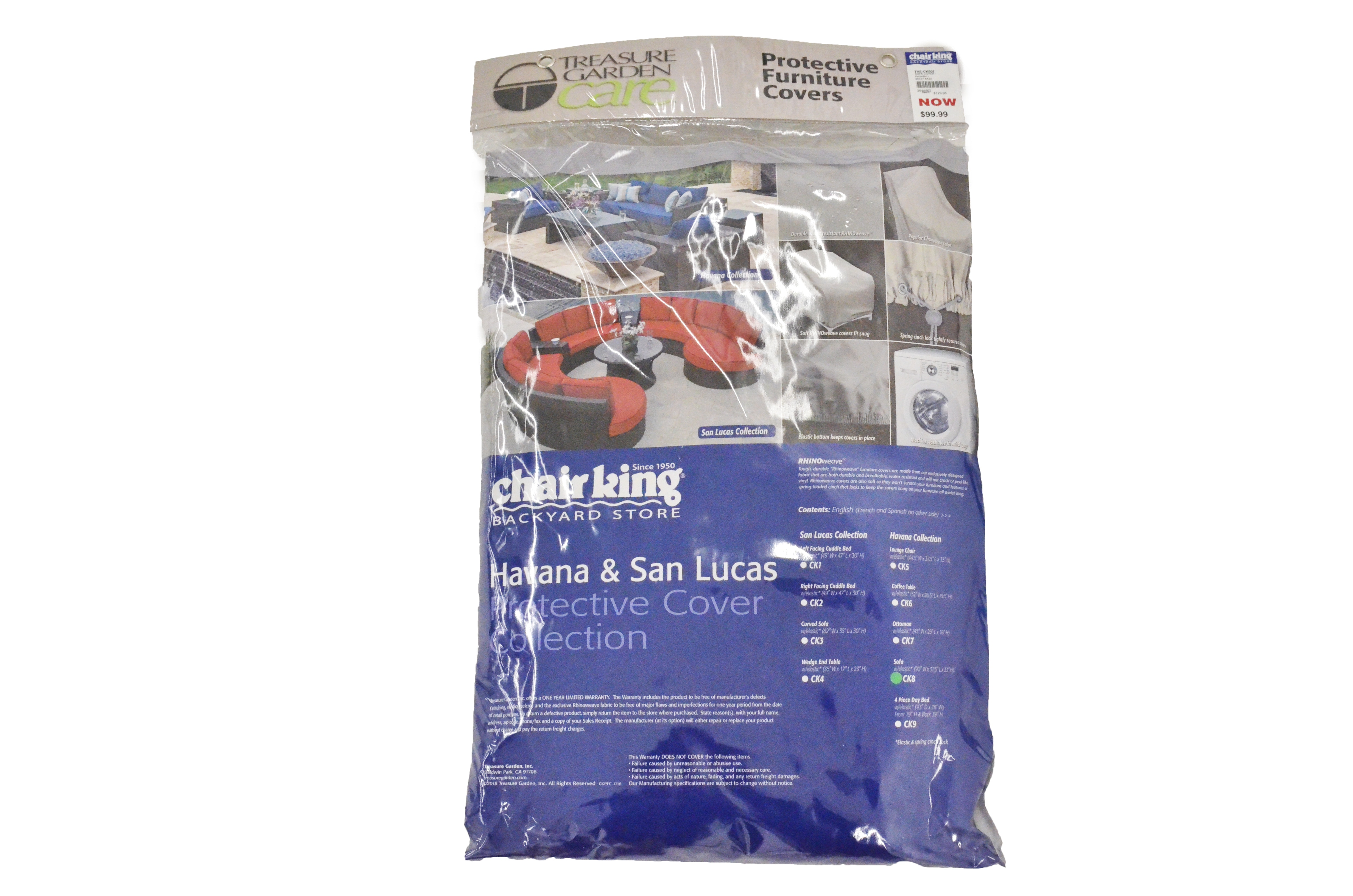 Outdoor Patio Havana Outdoor Wicker Sofa Furniture Cover 3529068