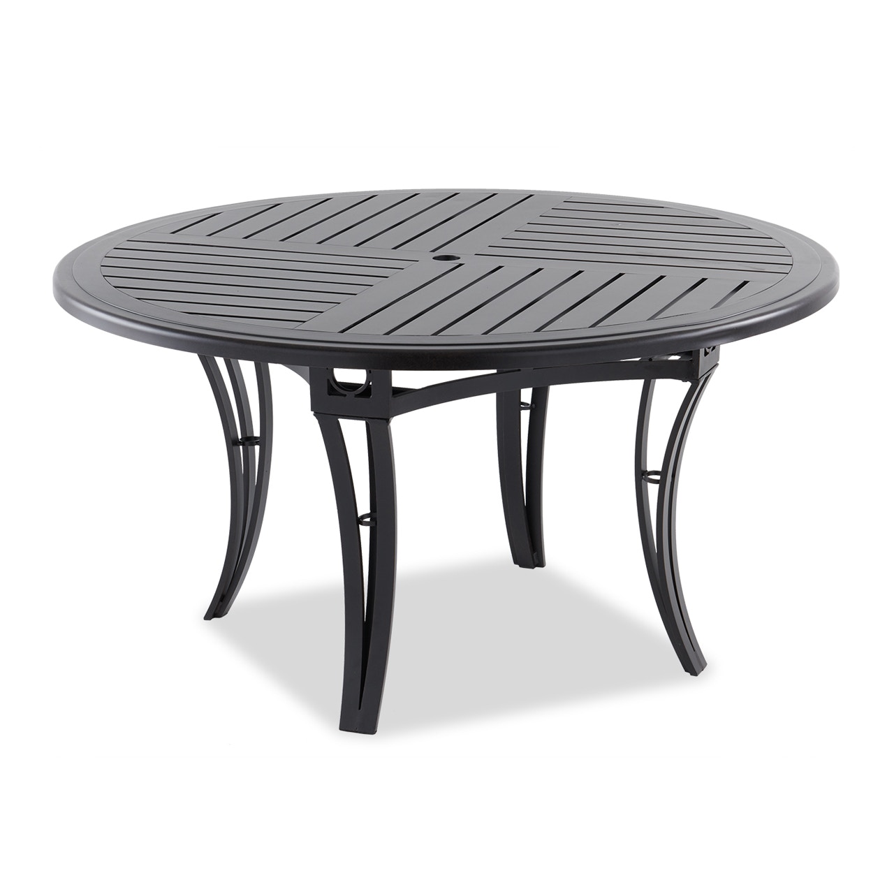 Living Room Eclipse Autumn Rust Cast Aluminum 54 In D Slat Top Dining Table 2295069 Chair King