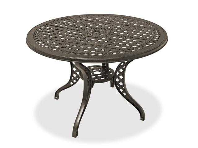 Outdoor Patio Tivoli 42 Round Cast Aluminum Table 2591170 Chair