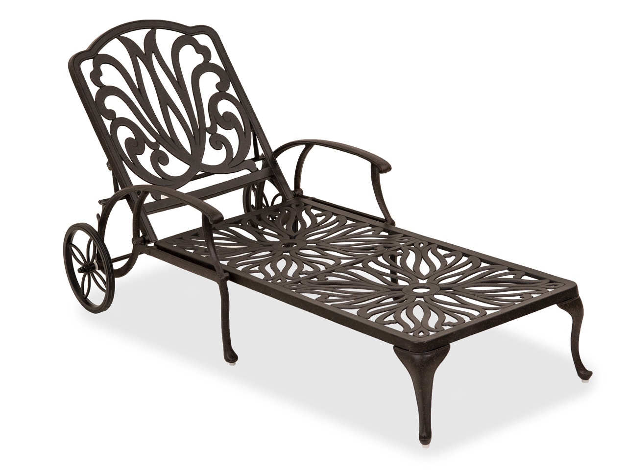 Outdoor/Patio Cadiz Aged Bronze Cast Aluminum Chaise Lounge 3522326