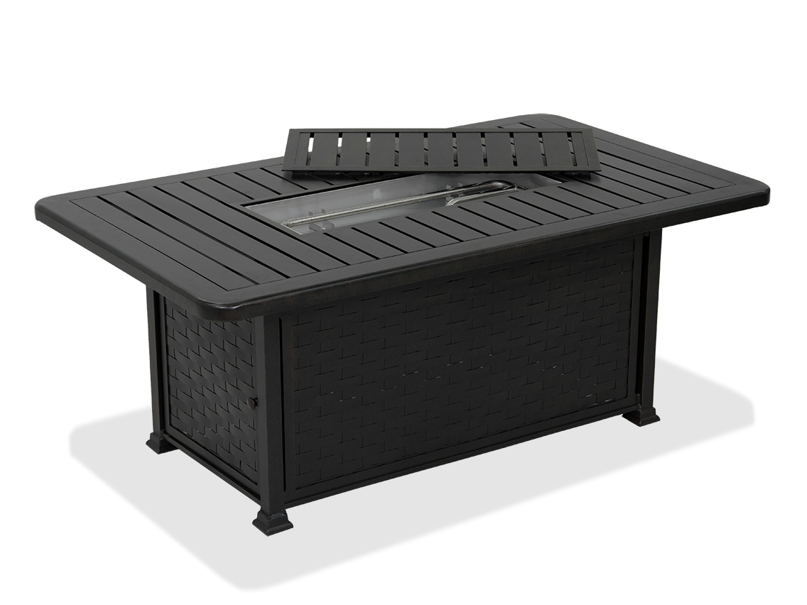 Outdoor Patio Eclipse Autumn Rust Cast Aluminum 58 X 36 In Lp Gas