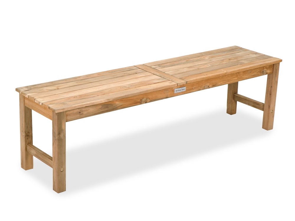 Outdoor Patio Mandalay Natural Stained Reclaimed Teak 60 In Bench