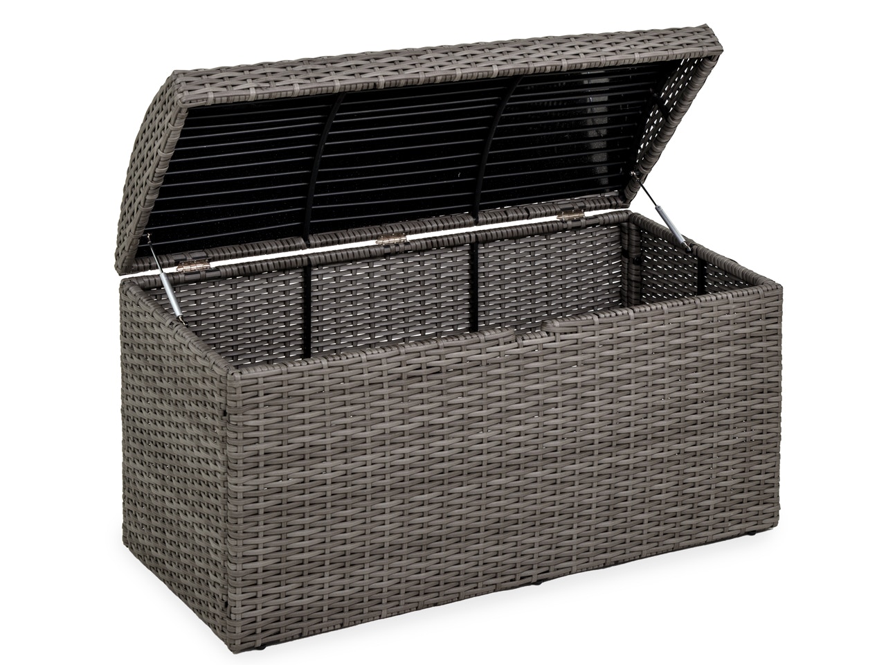 Outdoor Patio Havana Saddle Grey Outdoor Wicker Cushion Storage
