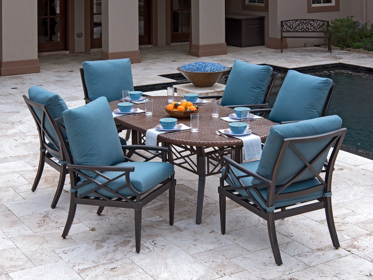 outdoor dining set cushions