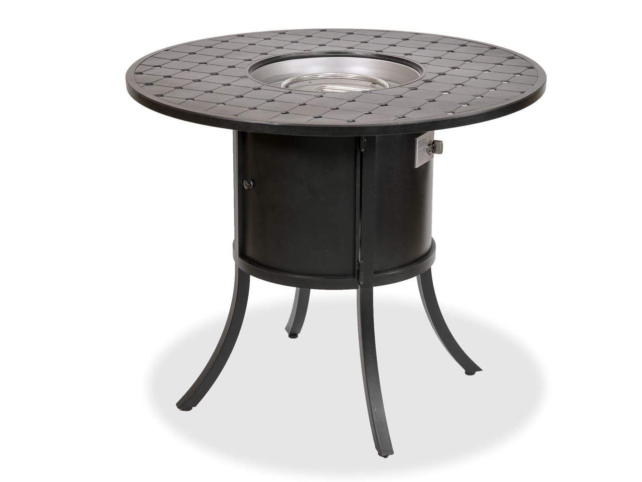 Outdoor Patio Aged Bronze 48 In Round Cast Aluminum Bar Height Lp